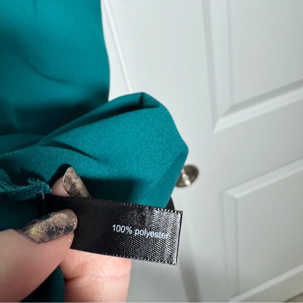 The Limited Tank Top Camisole Size Medium Teal Black Office Business Casual - Picture 9 of 9